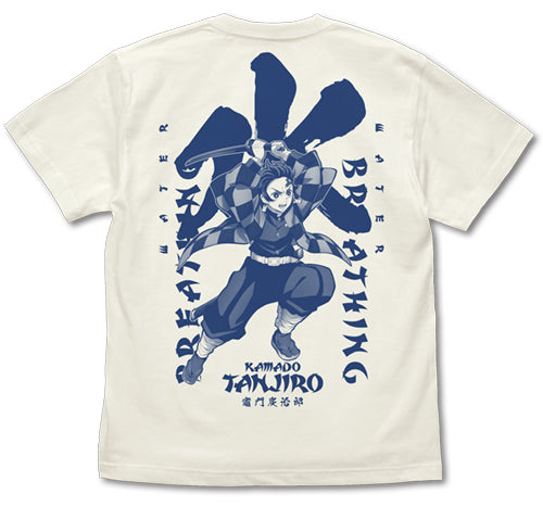 鬼滅の刃』水の呼吸 竈門炭治郎 Tシャツ VANILLA WHITE – Anime Store JP