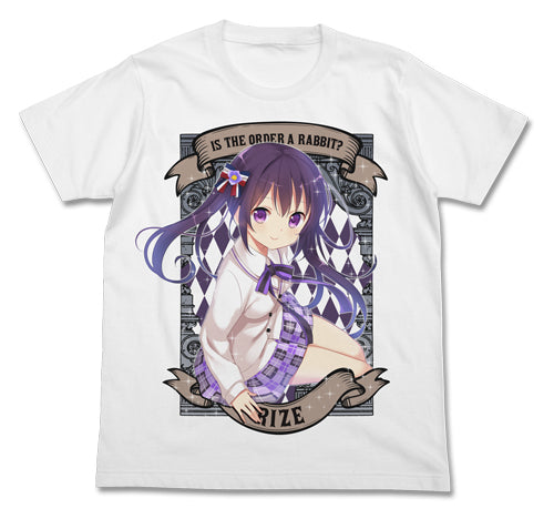 『ご注文はうさぎですか？』リゼフルカラーTシャツ WHITE