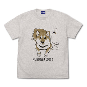 『世界の終わりに柴犬と』只今充電中 Tシャツ OATMEAL