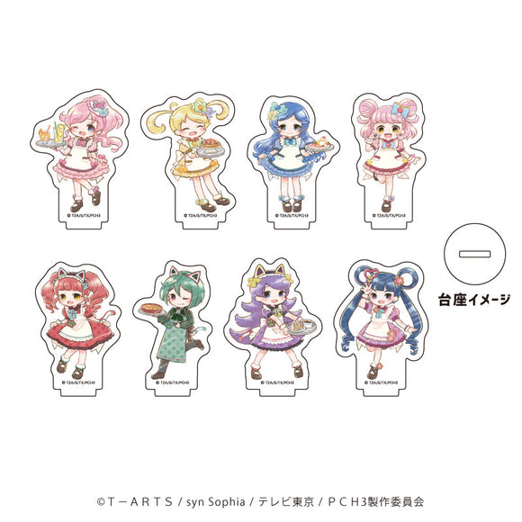 『キラッとプリ☆チャン』アクリルぷちスタンド 04/レトロ喫茶ver. ブラインド(全8種)(レトロアートイラスト)