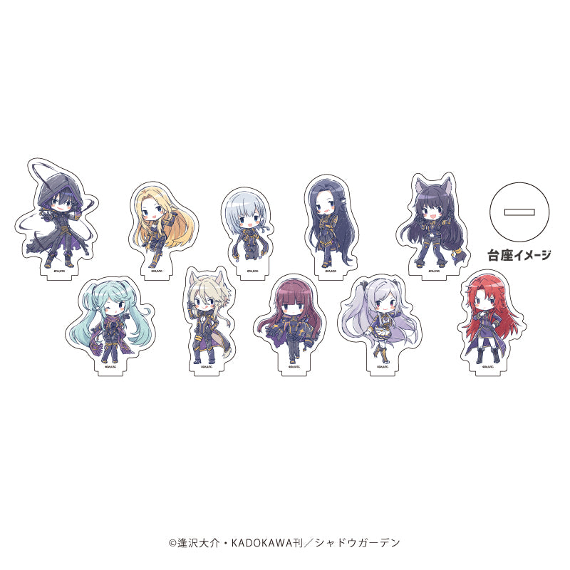 雑貨　全10種セット 「陰の実力者になりたくて! アクリルぷちスタンド 01.グラフアートデザイン」 陰の実力者になりたくて！』アクリルぷちスタンド 01/BOX (全10