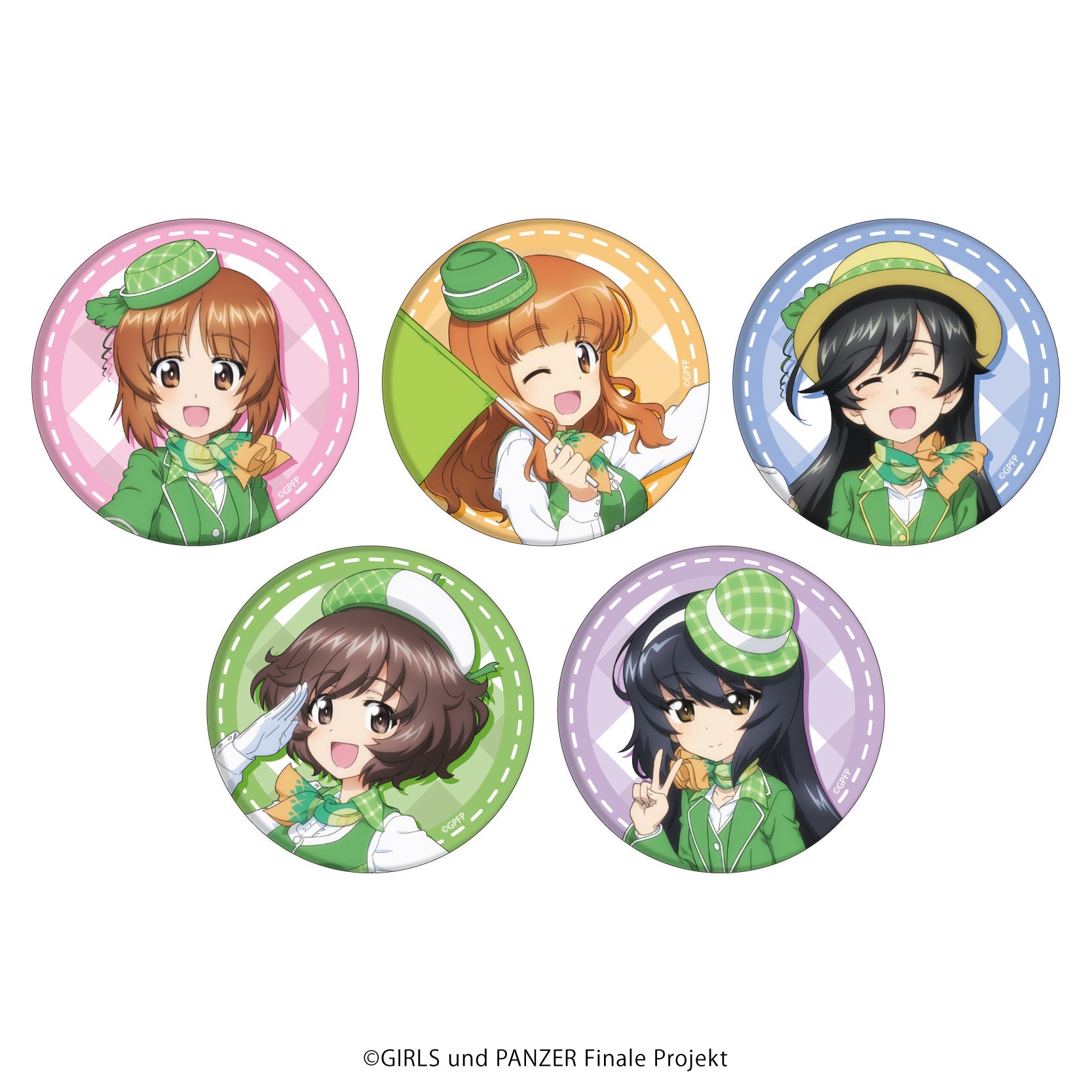 ガールズ＆パンツァー 最終章』缶バッジ 12/メロン×ツアーガイドver