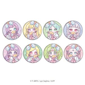 『アイドルランドプリパラ』缶バッジ 19/ひな祭りver. ブラインド(全8種)(ミニキャライラスト)