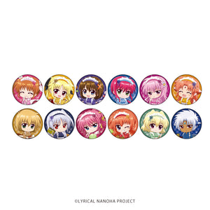 『魔法少女リリカルなのはシリーズ』缶バッジ 16/和菓子Ver. BOX (全12種)(ミニキャライラスト)