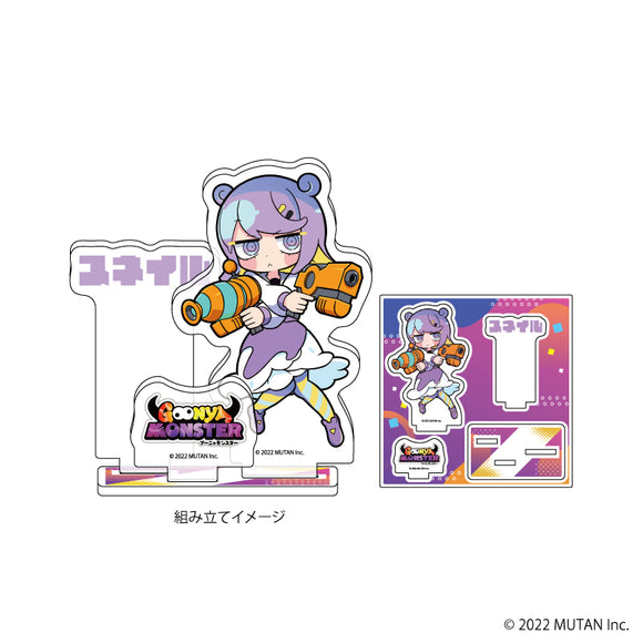 『GOONYA MONSTER』アクリルフィギュアプレート 02/スネイル(公式イラスト)