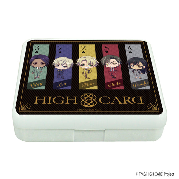 『HIGH CARD』小物ケース 01/コマ割りデザイン(ミニキャライラスト)