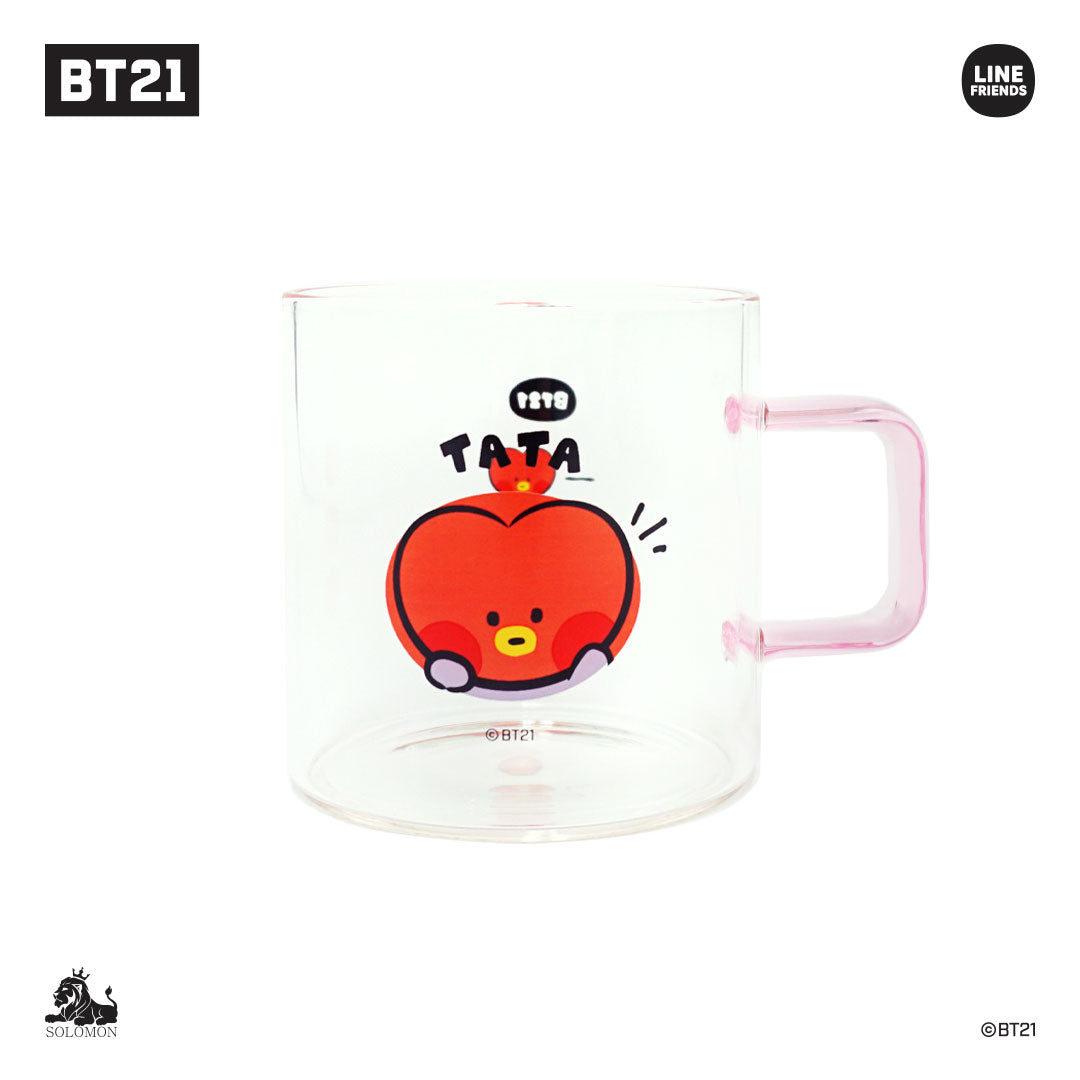 【でこちん】BTS グラス　コップ BTS 防弾少年団 BT21 公式グッズ GLASS CUP グラスカップ ガラス