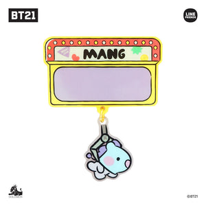 『BT21』minini アクリルピンバッジ(ステッカー付)MANG