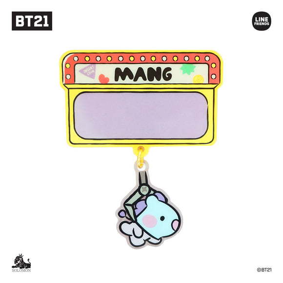 『BT21』minini アクリルピンバッジ(ステッカー付)MANG