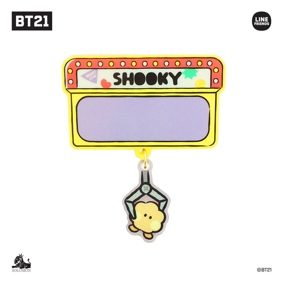 『BT21』minini アクリルピンバッジ(ステッカー付)SHOOKY