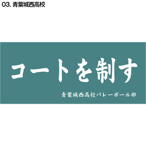 『ハイキュー!!』横断幕スポーツタオル 青葉城西