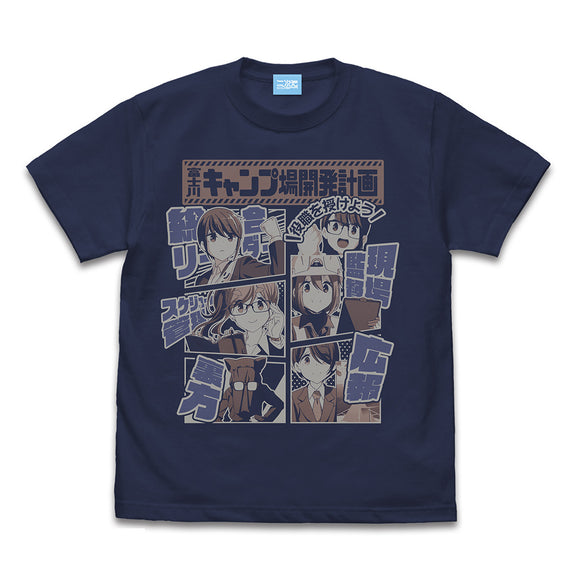 『映画 ゆるキャン△』富士川キャンプ場企画 Tシャツ INDIGO