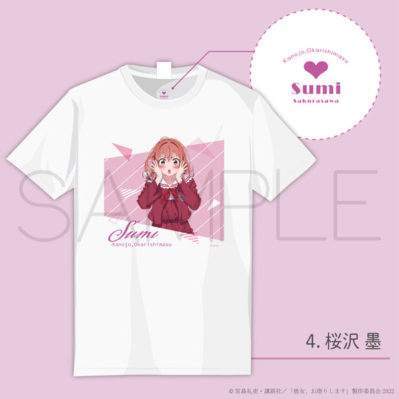 『彼女、お借りします』Tシャツ04.桜沢墨