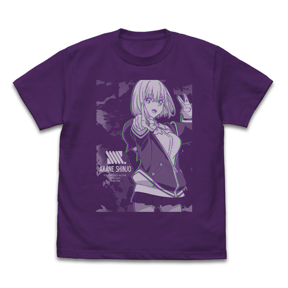 『SSSS.GRIDMAN』新条アカネ エフェクトビジュアルTシャツ/PURPLE