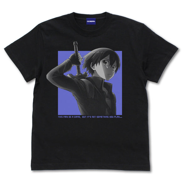 『劇場版 ソードアート・オンライン -プログレッシブ- 冥き夕闇のスケルツォ』キリト Tシャツ SAO第5層Ver.  BLACK