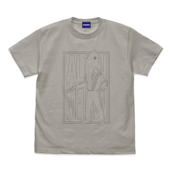 『ウルトラセブン』メトロン星人 イラストタッチTシャツ/LIGHT GRAY