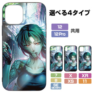 『BLACK LAGOON』 レヴィ 強化ガラスiPhoneケース