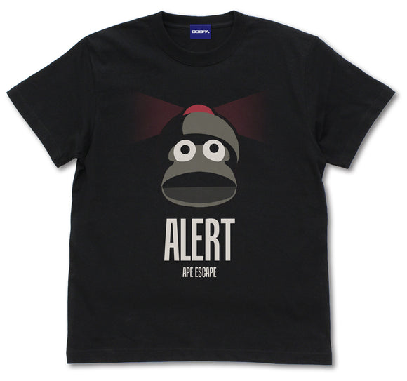 『サルゲッチュ』ピポサル警戒中 Tシャツ BLACK