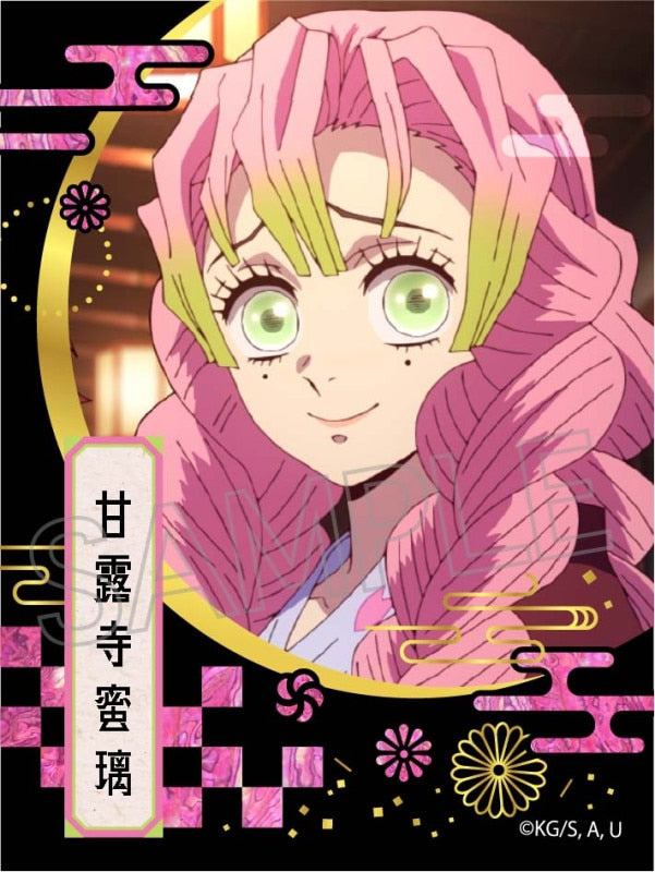 鬼滅の刃』箔押し缶バッジ Vol.2 甘露寺蜜璃【202602再販】 – Anime