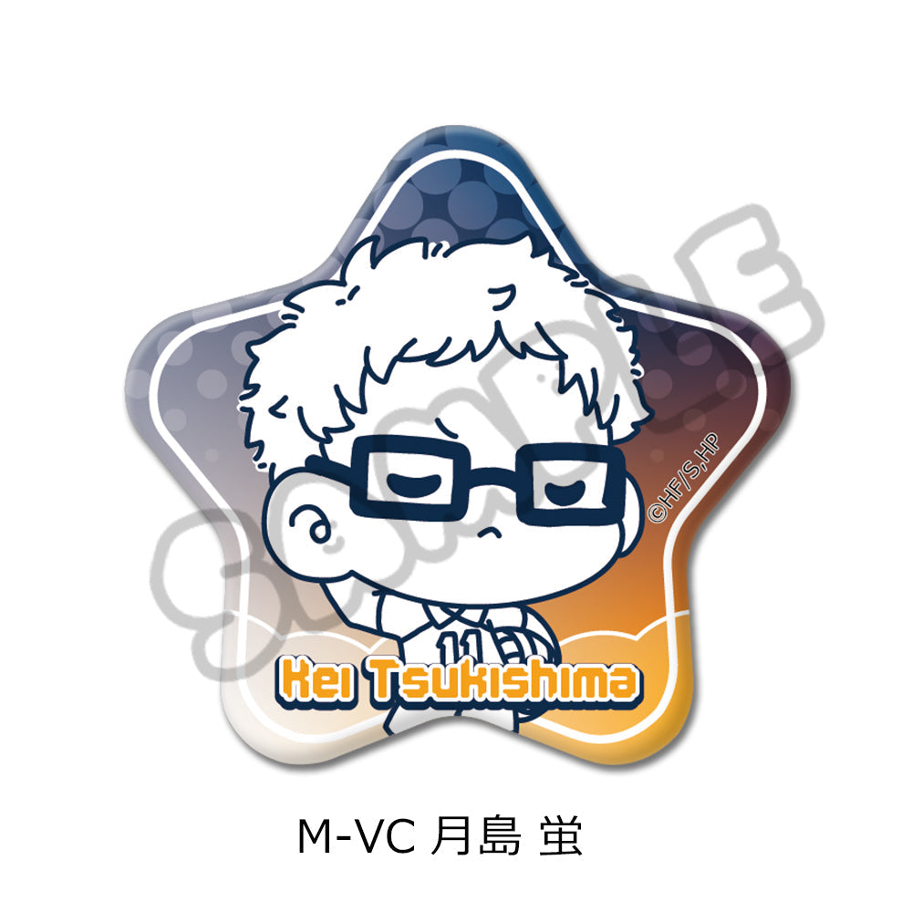 ハイキュー!!』第8弾 六角形缶バッジ(mochocho) M-VH 菅原孝支 – Anime