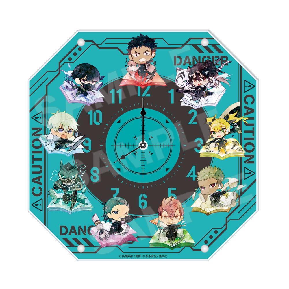 怪獣8号』キャラでるアートアクリル時計01 集合【202508再販】 – Anime
