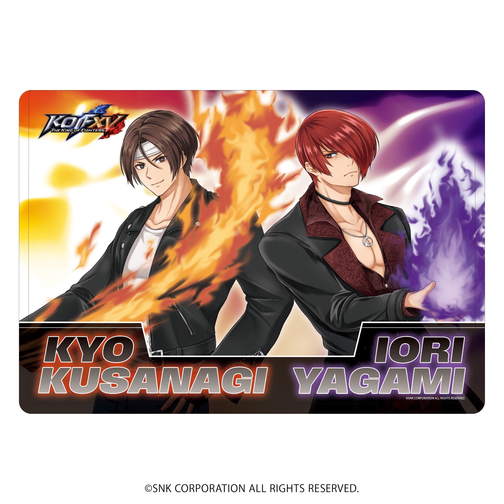 THE KING OF FIGHTERS XV』キャラクリアケース02/草薙京&八神庵(描き